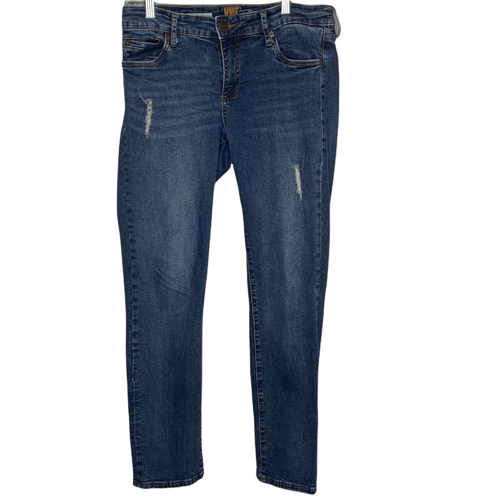 Kut from the Kloth Katy Boyfriend Distressed Midrise Jeans Size 8